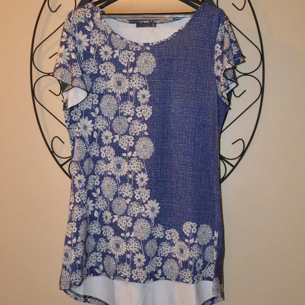 Azalea Tunic Top - Floral pattern - Sz. XL